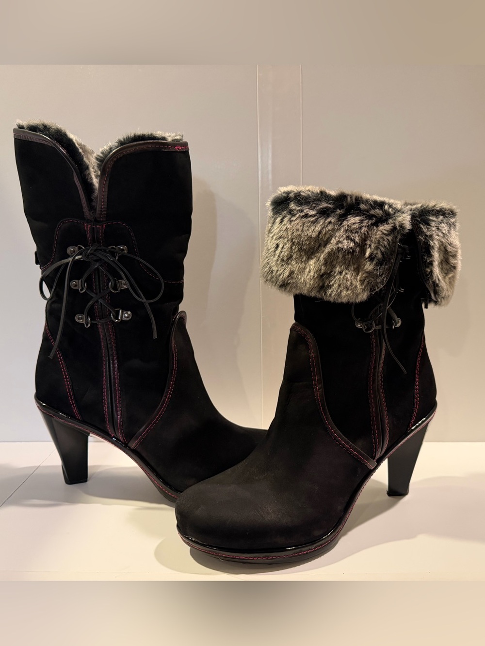 ❄️ Jambu Willow Winter Boots | Faux Suede & Faux Fur | Women’s 8.5M | Side Zip